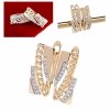 exclusive swarovski gold-plated earrings