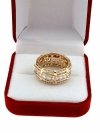 gold ring 18,60mm. gold-plated engagement xuping