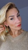 gold earrings made of stainless steel