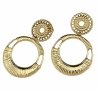 gold earrings made of stainless steel