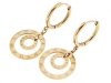 gold earrings made of stainless steel