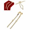 gold earrings made of stainless steel