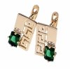 exclusive swarovski gold-plated earrings