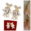 gold plated earrings with exclusive cubic zirconia