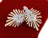 exclusive swarovski gold-plated earrings