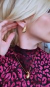 GOLD CHAIN NECKLACE celebrity STAINLESS STEEL