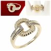 gold ring 18,60mm. gold-plated engagement xuping