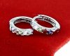 gold plated earrings with exclusive cubic zirconia
