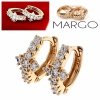 exclusive swarovski gold-plated earrings