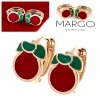 exclusive swarovski gold-plated earrings