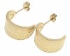gold earrings made of stainless steel