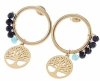 gold earrings made of stainless steel