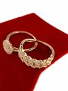 gold ring 18,60mm. gold-plated engagement xuping