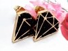 gold earrings made of stainless steel