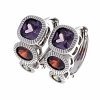 gold plated earrings with exclusive cubic zirconia