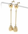gold earrings made of stainless steel
