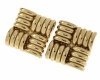 gold earrings made of stainless steel