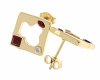 gold earrings made of stainless steel