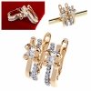 exclusive swarovski gold-plated earrings