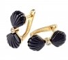 gold plated earrings with exclusive cubic zirconia