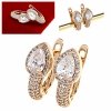 exclusive swarovski gold-plated earrings