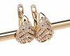 exclusive swarovski gold-plated earrings