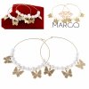 gold earrings made of stainless steel