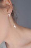 gold earrings made of stainless steel