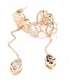 gold plated earrings with exclusive cubic zirconia