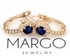 gold plated earrings with exclusive cubic zirconia