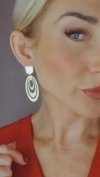 gold earrings made of stainless steel