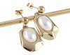 gold earrings made of stainless steel