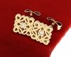 gold earrings made of stainless steel