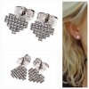 gold plated earrings with exclusive cubic zirconia