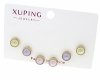 gold plated earrings with exclusive cubic zirconia