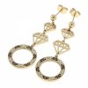 gold earrings made of stainless steel