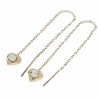 gold earrings made of stainless steel