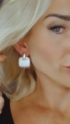 gold plated earrings with exclusive cubic zirconia