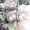 gold plated earrings with exclusive cubic zirconia