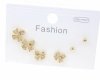 gold plated earrings with exclusive cubic zirconia