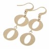 gold earrings made of stainless steel