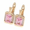 exclusive swarovski gold-plated earrings
