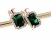 exclusive swarovski gold-plated earrings