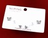 gold plated earrings with exclusive cubic zirconia