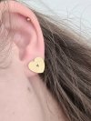 gold earrings made of stainless steel
