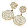 gold earrings made of stainless steel