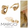 gold plated earrings with exclusive cubic zirconia