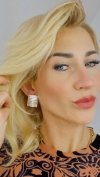 gold plated earrings with exclusive cubic zirconia