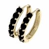 gold plated earrings with exclusive cubic zirconia