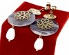 gold earrings made of stainless steel